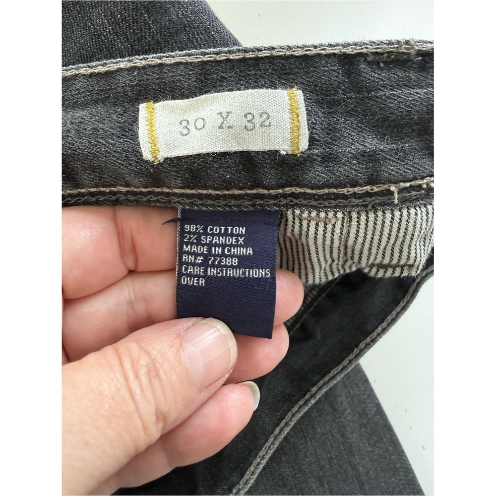 Madewell Mens Black Straight Leg Denim Jeans Authentic Flex Size 30x32 Eco - Picture 7 of 10